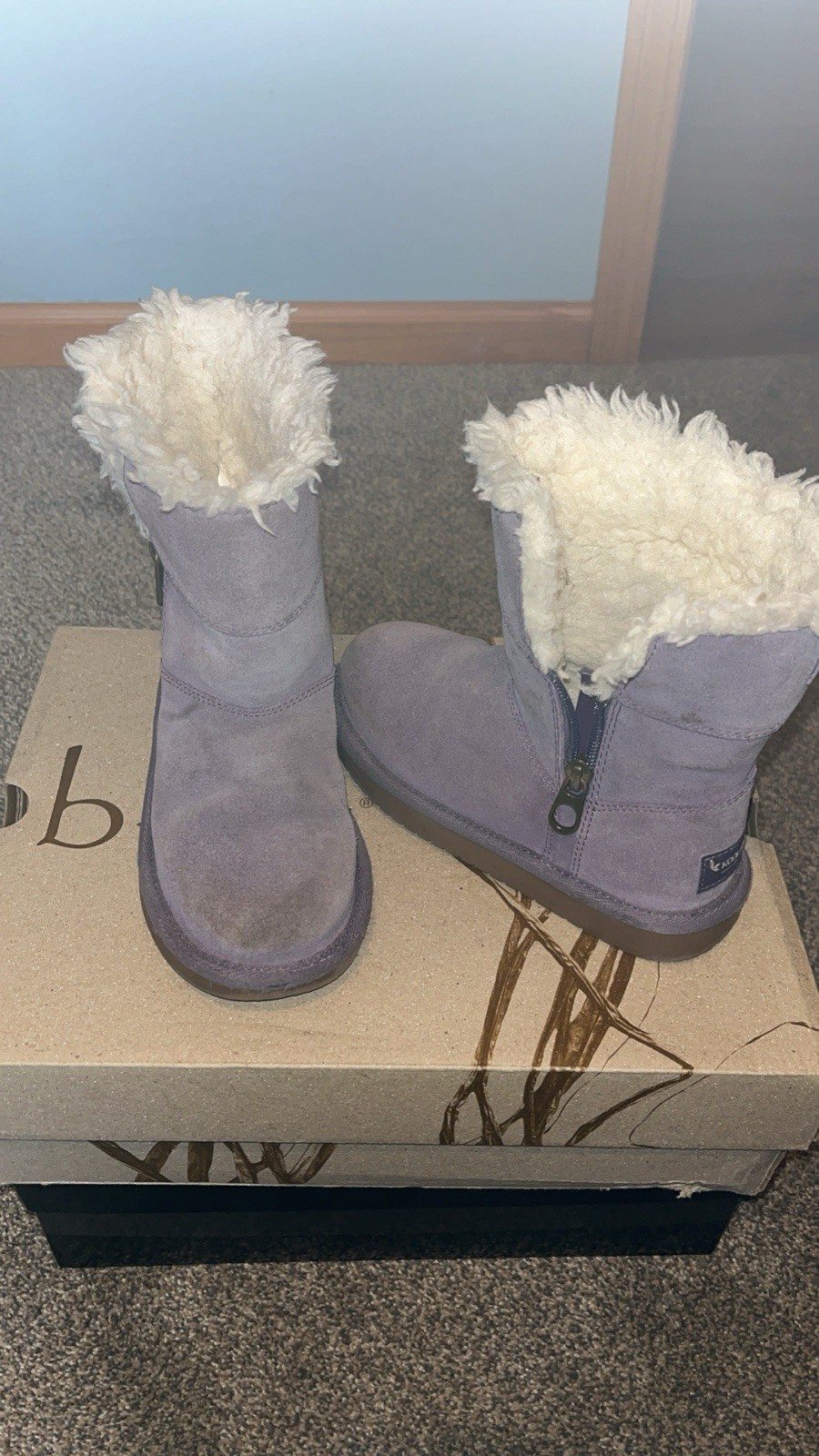 Kookaburra UGG Children Aribel Girls Boots Purple 1117813 – Size 12