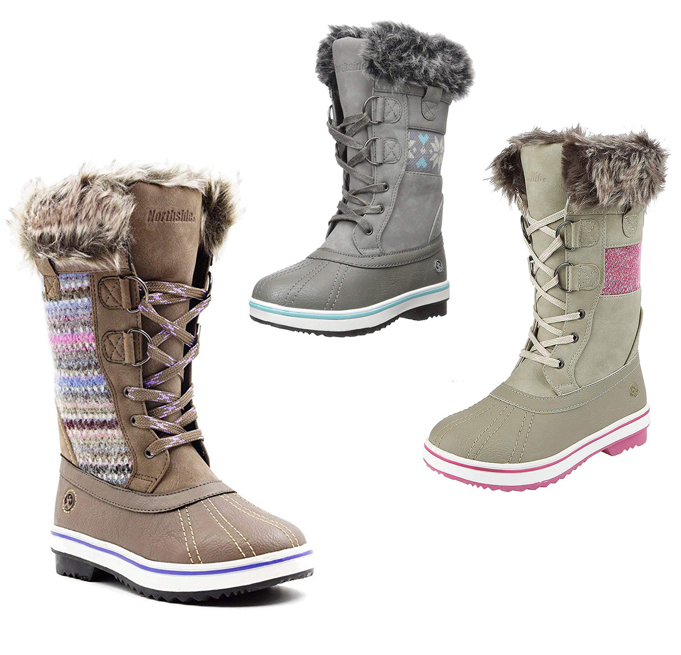 Girls Winter Boots Northside Bishop Jr. Insulated Waterproof Snow Boots New
