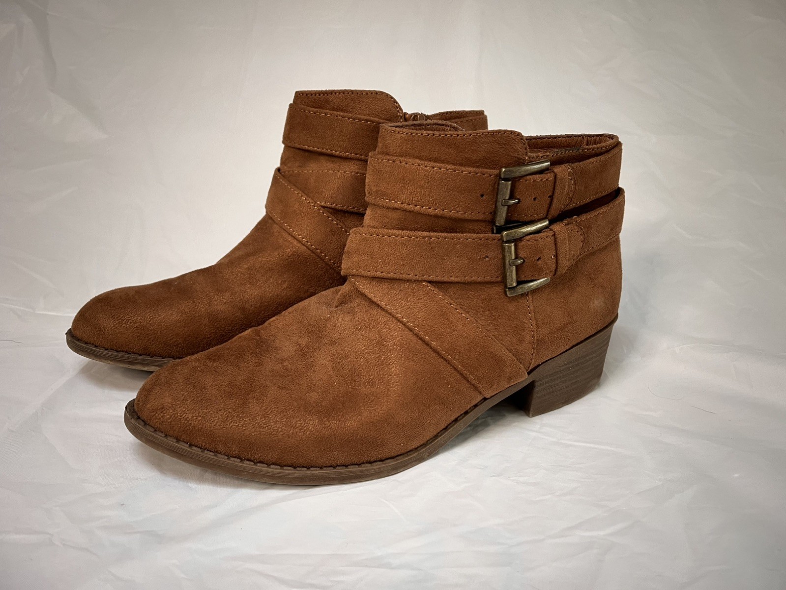 Art Class Target Girls Boots Brown Buckles Boots Booties Size 6