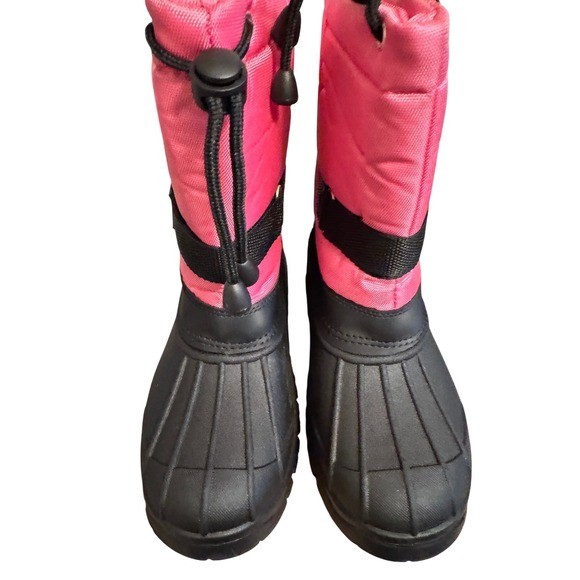 Koppell Kids Pink Black Snow Boots Waterproof Winter Warm Size 36 or 3.5