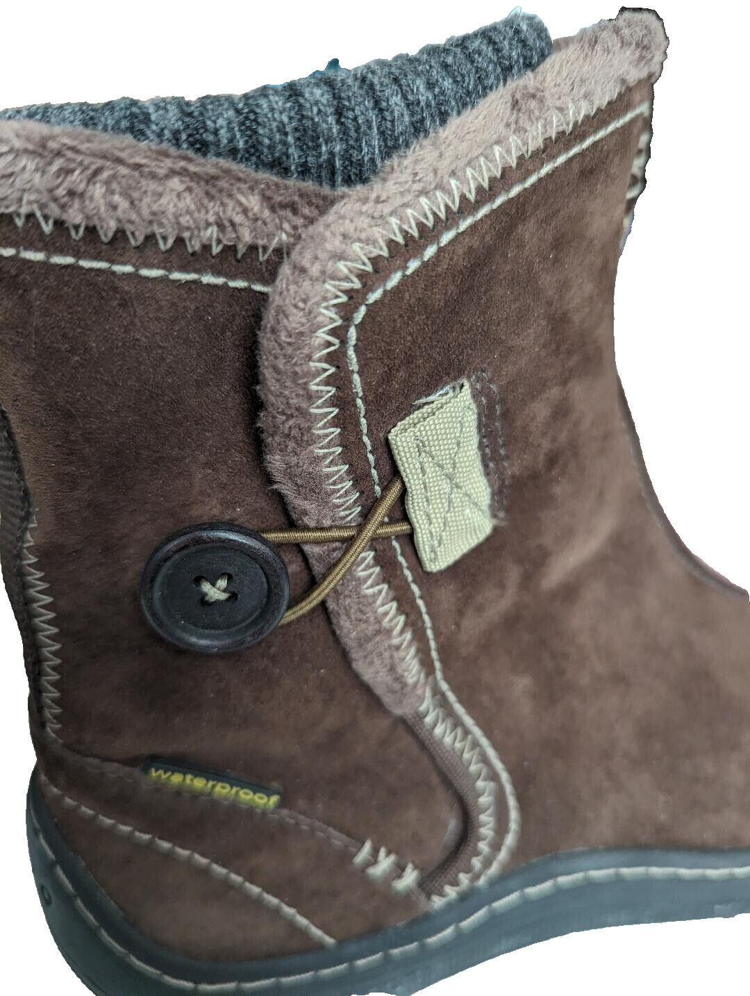 Privo By Clarks  Boots Women’s 7 1/2 M Ankle Bootie Brown Suede Waterproof 07110