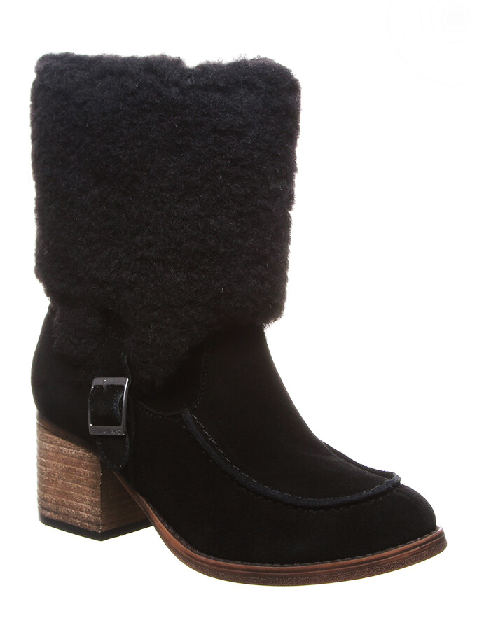 NIB Bearpaw Obsidian Leather Women Boots