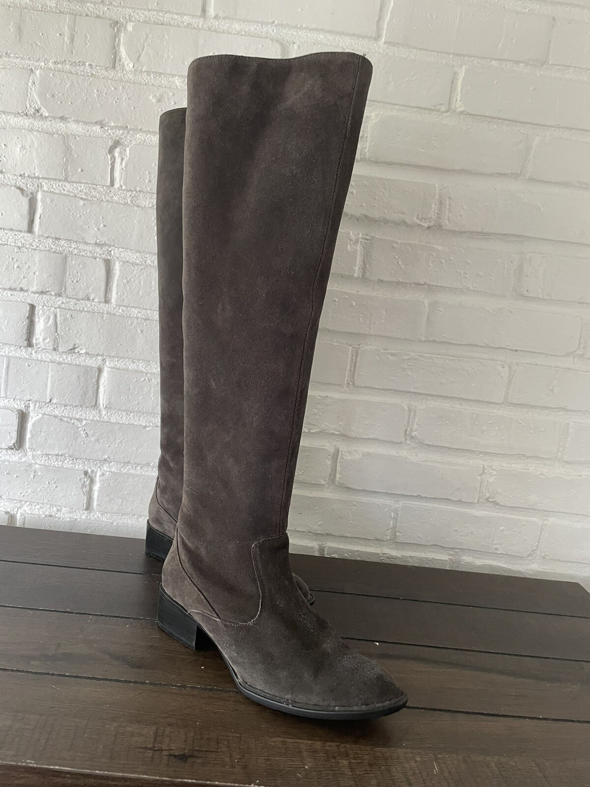 Born Boots Borman Over The Knee Gray Suede Women Boots Sz 6