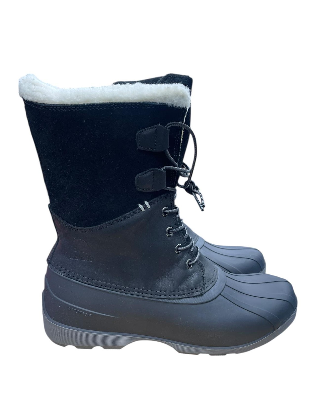 Kamik Women Winter Boots WK2362 Waterproof Insulated Simona Black Noir Size 11 M