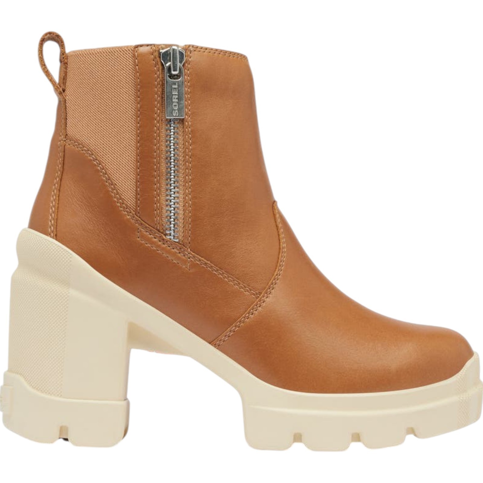 SOREL Caribou X Chelsea Boot Women’s 8.5 Leather Water Resistant Block Heel