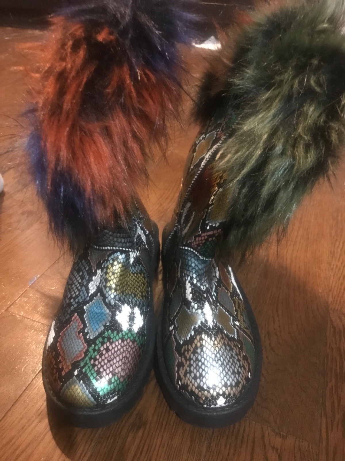 women winter boots with fur size 9
