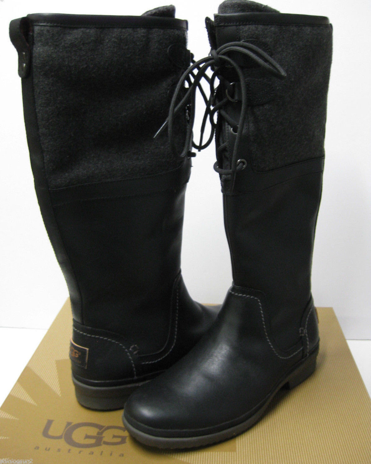 UGG ELSA WOMEN TALL BOOTS BLACK  US 5 /UK 3.5 /EU 36 /JP 22
