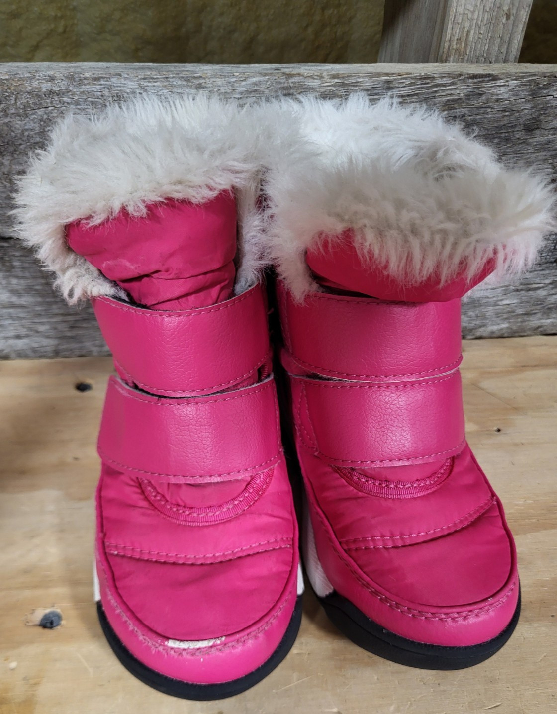 Sorel Winter Snow Boots  – Insulated – Size 9 – Pink -Pullon – Faux Fur Lined