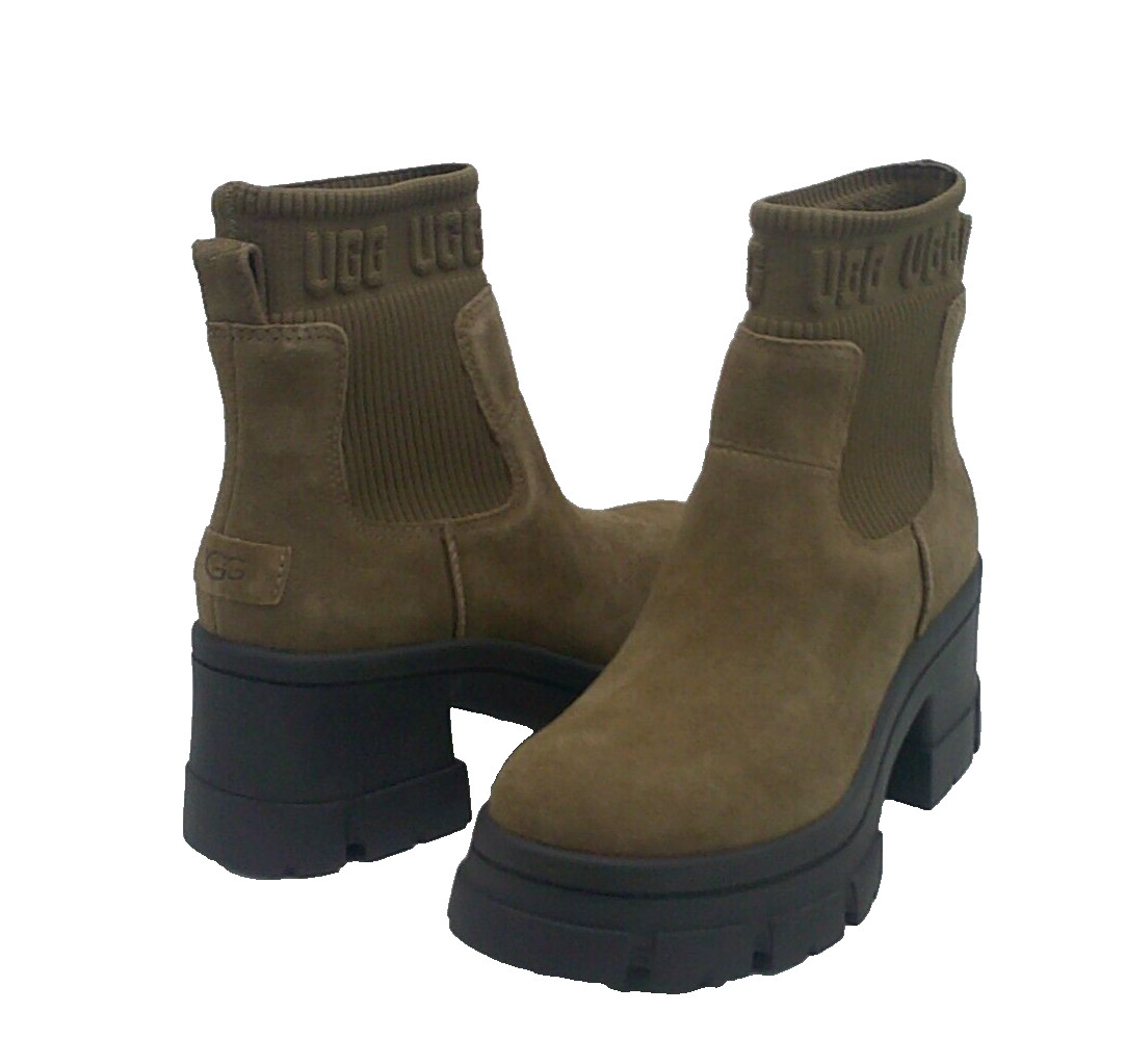 UGG BROOKLYN CHELSEA WOMEN BOOTS SUEDE HICKORY US 5 /UK 3 /EU 36 / JP 22