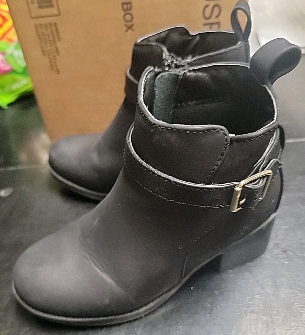 Childrens Place Black Girls Boots Size 11