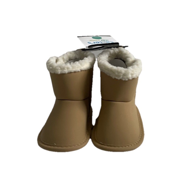 Infant Girls Winter Boots Tan Size 0-3 Months