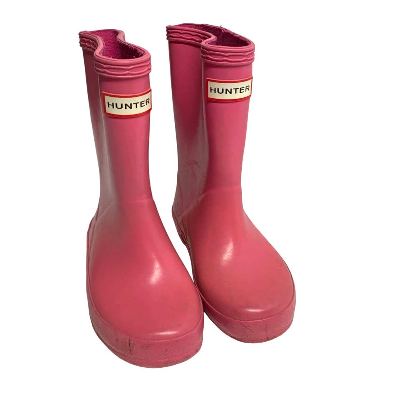 Hunter Girls Boots Girls Size 9 Pink Rain Boots Rubber