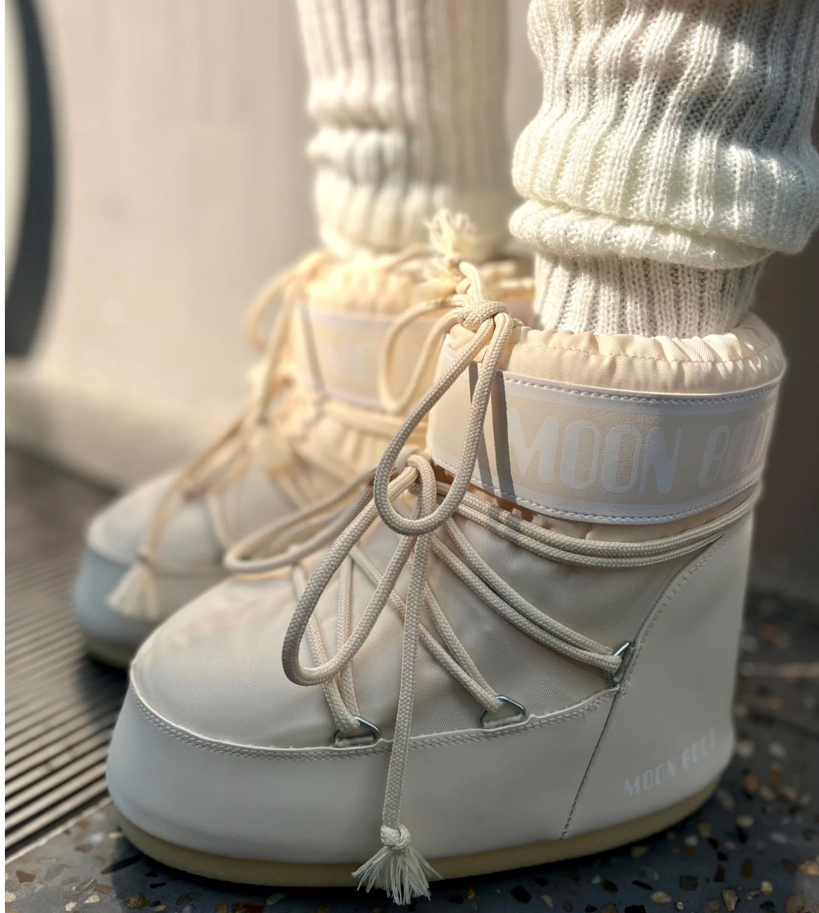 Moon Boot women Boots Interior Height Boosting Ski Boots Warm winter Luxury