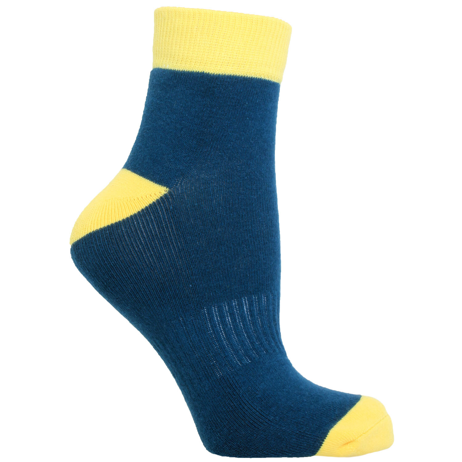 SOBEYO Women Sock Quarter Ankle Performance Comfort Colorblock Athletic Teal 3PC