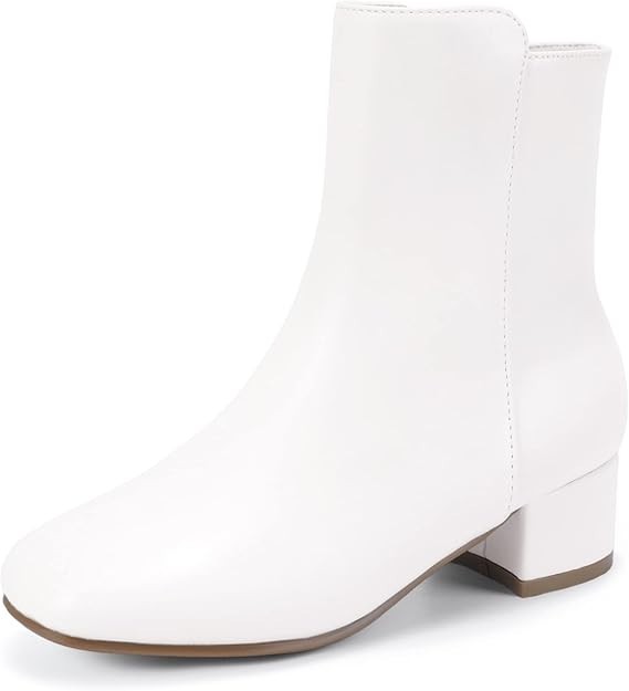 Size 6 – Girls Boots Fashion Square-Toe , Dress Boots, Low heel, ankle boots