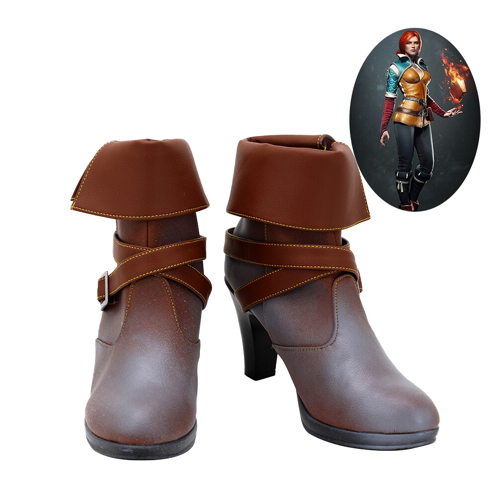 Witcher The Game 3 Triss Merigold Shoes Cosplay Women Boots