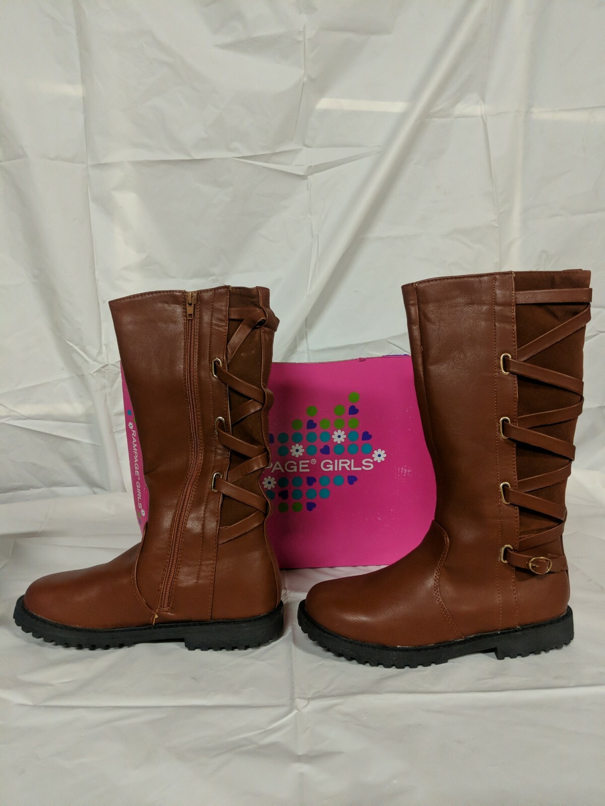 Rampage sarabeth Girls Boots Size 5 M Brown NIB ~ #62k2