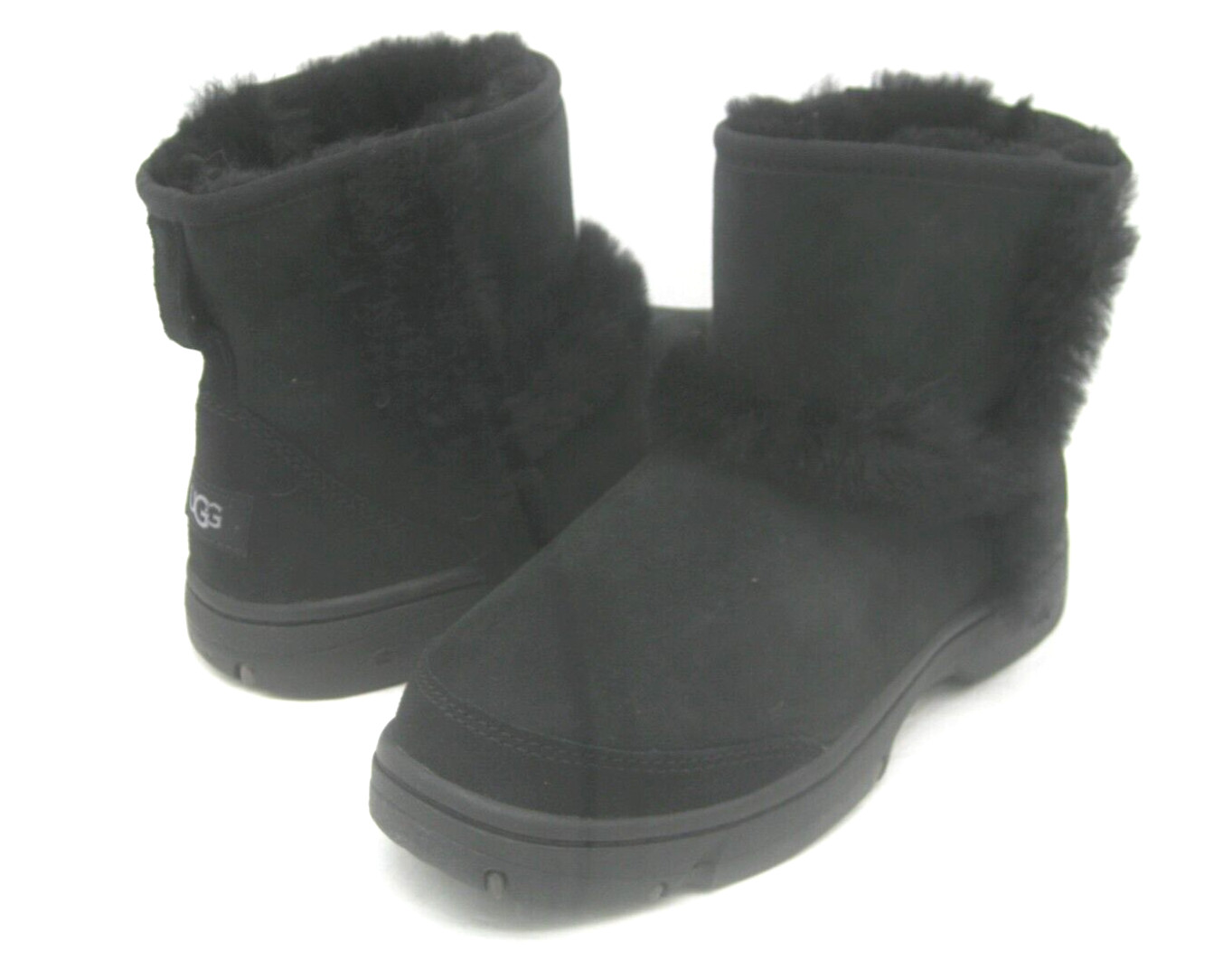 UGG SUNBURST MINI WOMEN ANKLE BOOTS SUEDE BLACK US 10 /UK 8 /EU 41