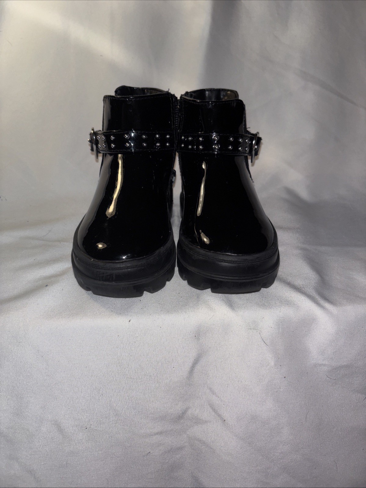Cupcakes and Cashmere toddler Girls Boots Size 6 Black Boots Side Zip