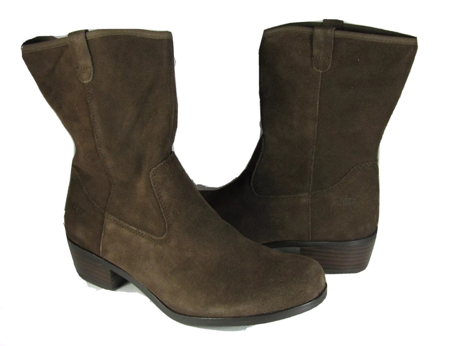 UGG Girls Boots Brown Suede Winter UGGPure Wool pull on Briar 6  36 new