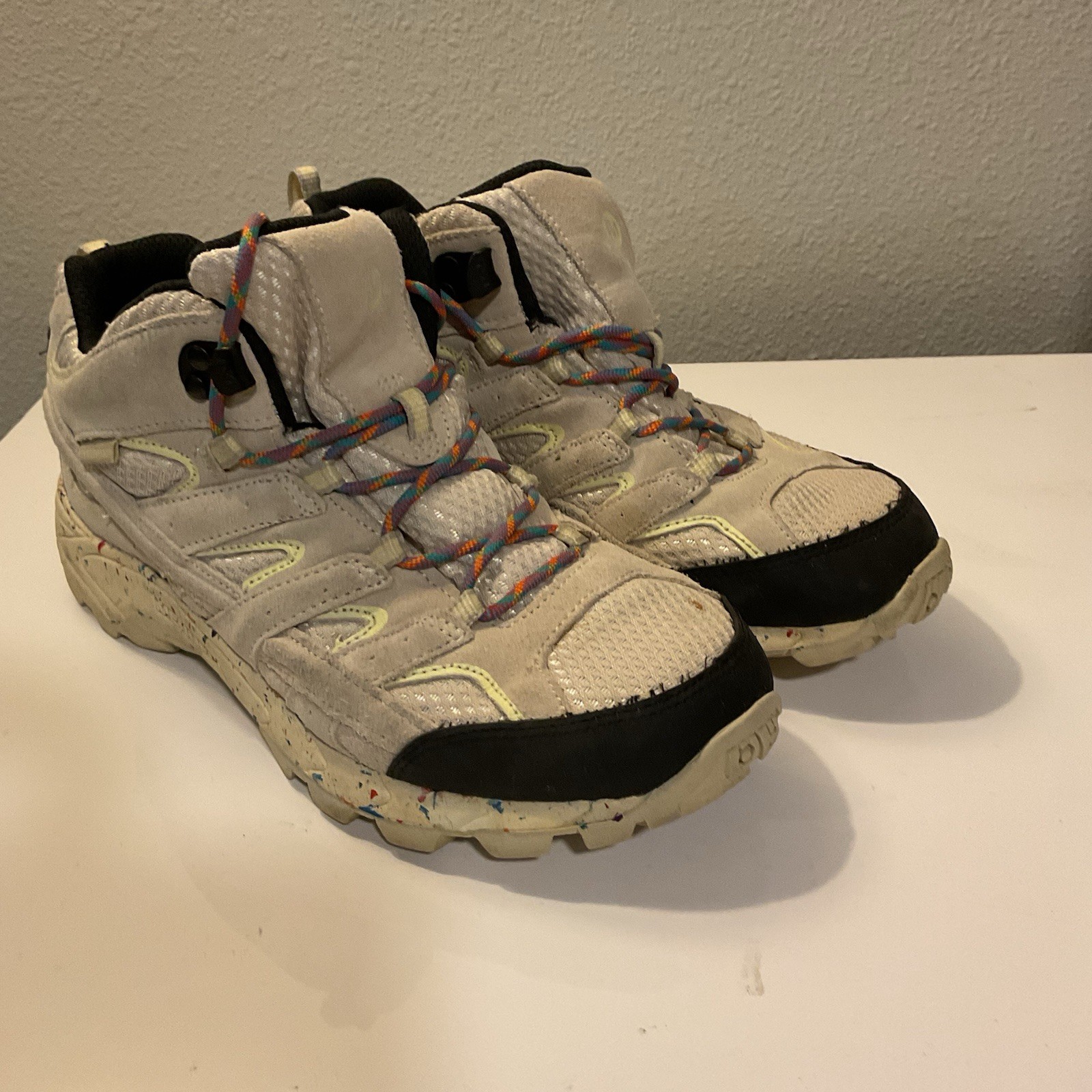 Merrell 2 Mid WP Birthday Confetti Beige Women Boots Size  5