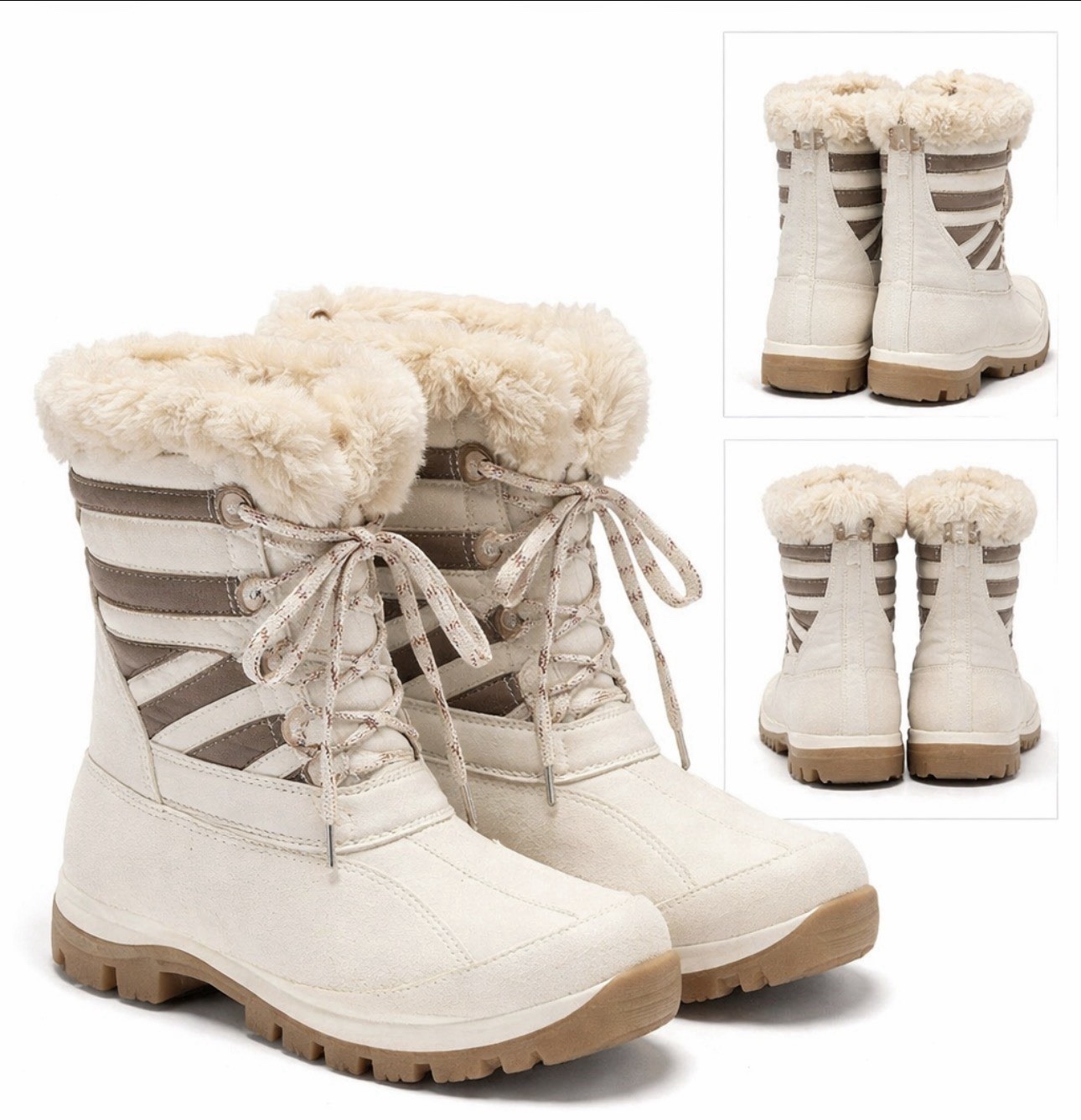 Storm by Cougar Fresno-Q White Waterproof Winter Boots Women’s Size 9 Snow Boots
