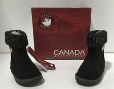 Canada WeatherGear Toddler Girls Boots Carmen Style In Black US Size 8M