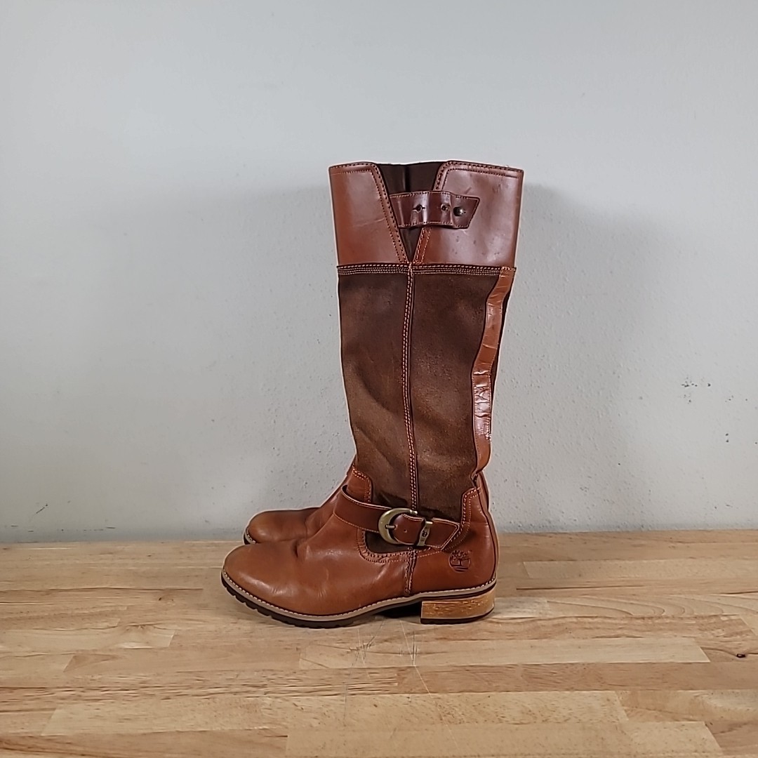 Timberland Earthkeepers Leather Women Boots Size 8.5 Lady Brown Boots