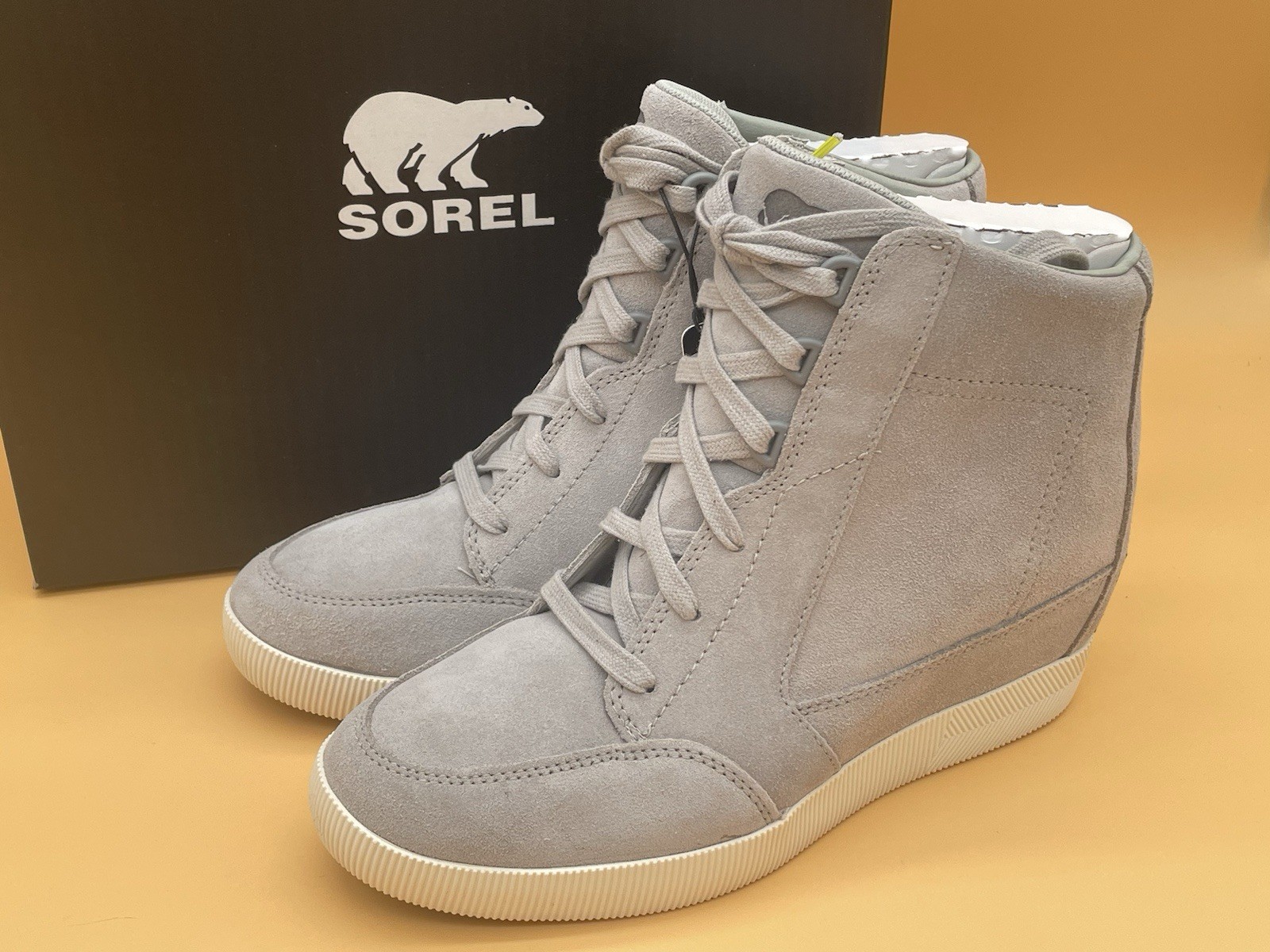 Size 10 Sorel Women Out N About Wedge Dove Quarry Women Boots