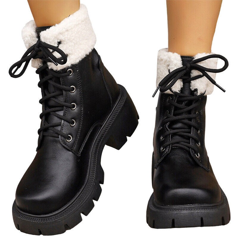 Women Winter Boots Casual Ankle Booties Outdoor Ladies Platform Comfortable