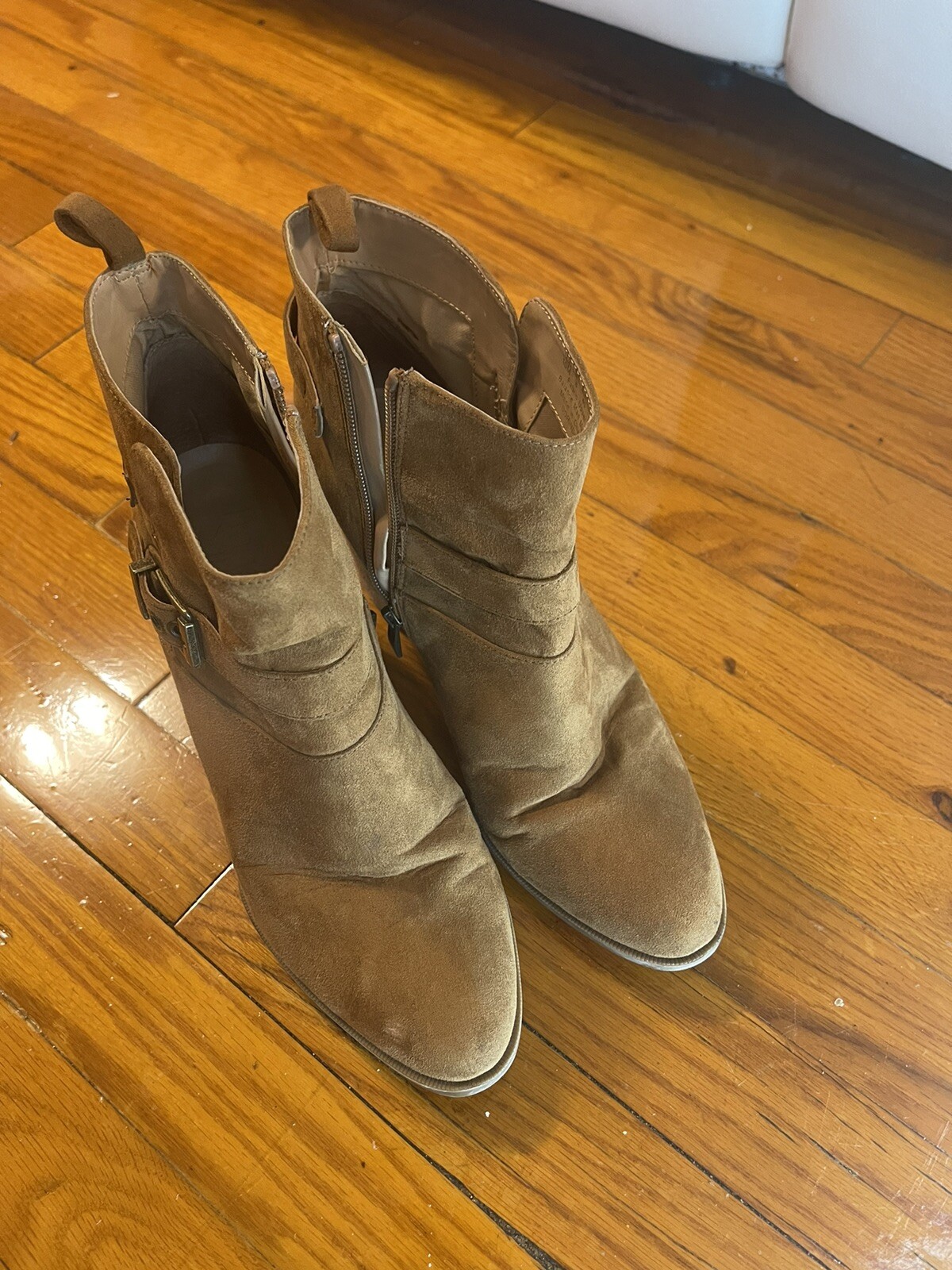 franco sarto women boots 10m Us, Brown Casual