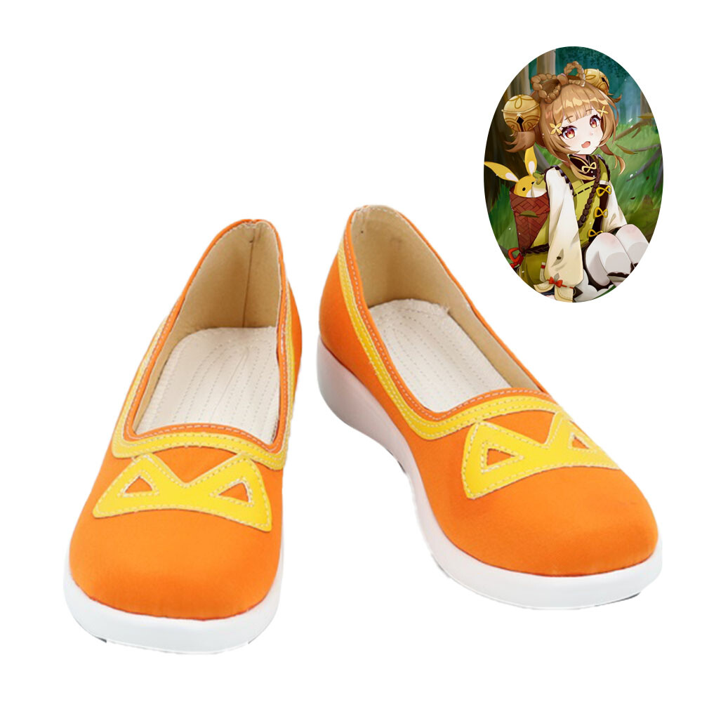 Genshin Impact Yaoyao Shoes Cosplay Women Boots Ver 1