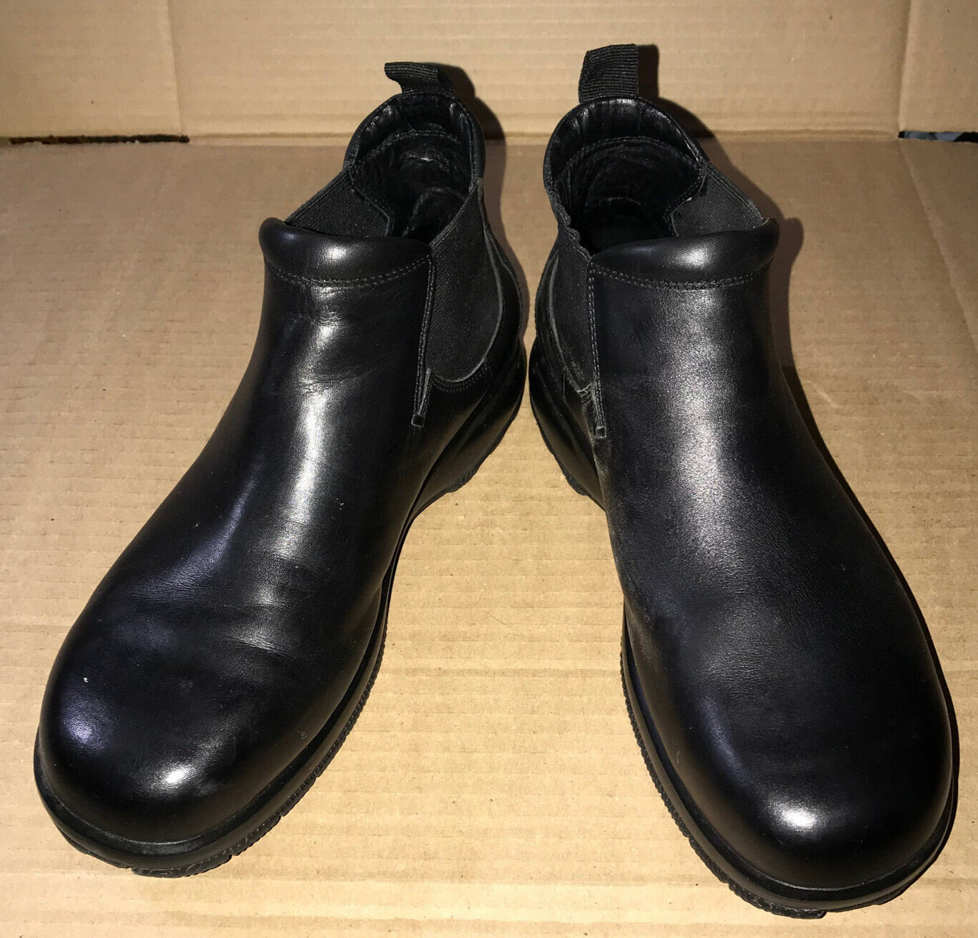 Dunham Copley Women Boots Shoes Size 11 AA WR5902 BLACK LEATHER Slip On Style