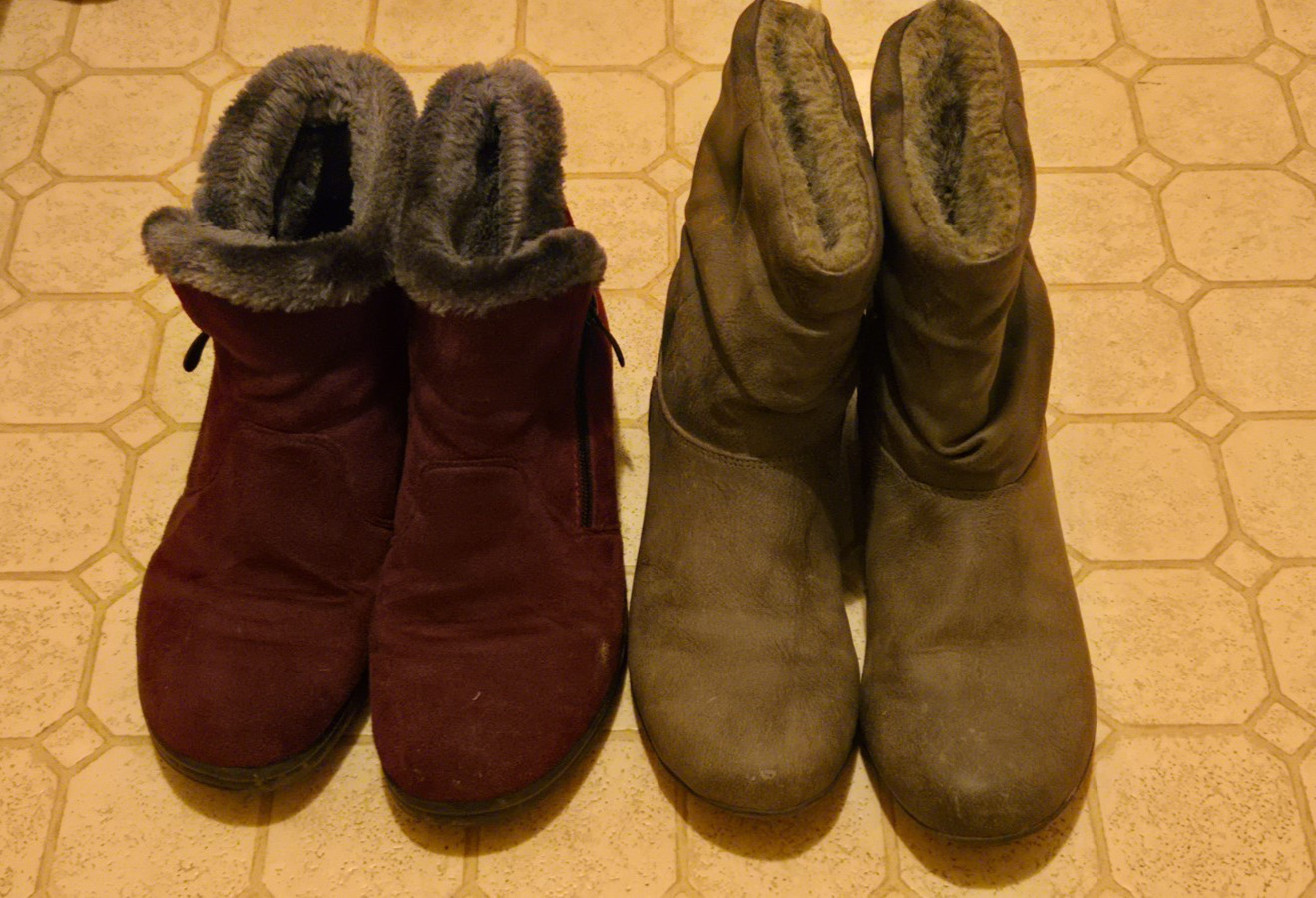 women winter boots size 7 set of 2 pairs