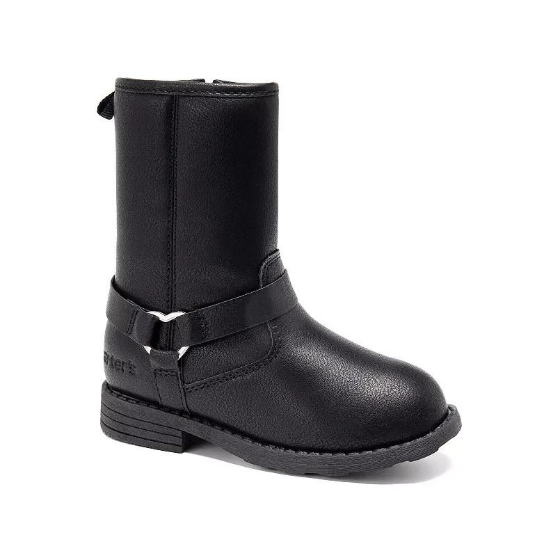 Carter’s Marline Toddler Girls Boots Buckle Tall Black Size 7T