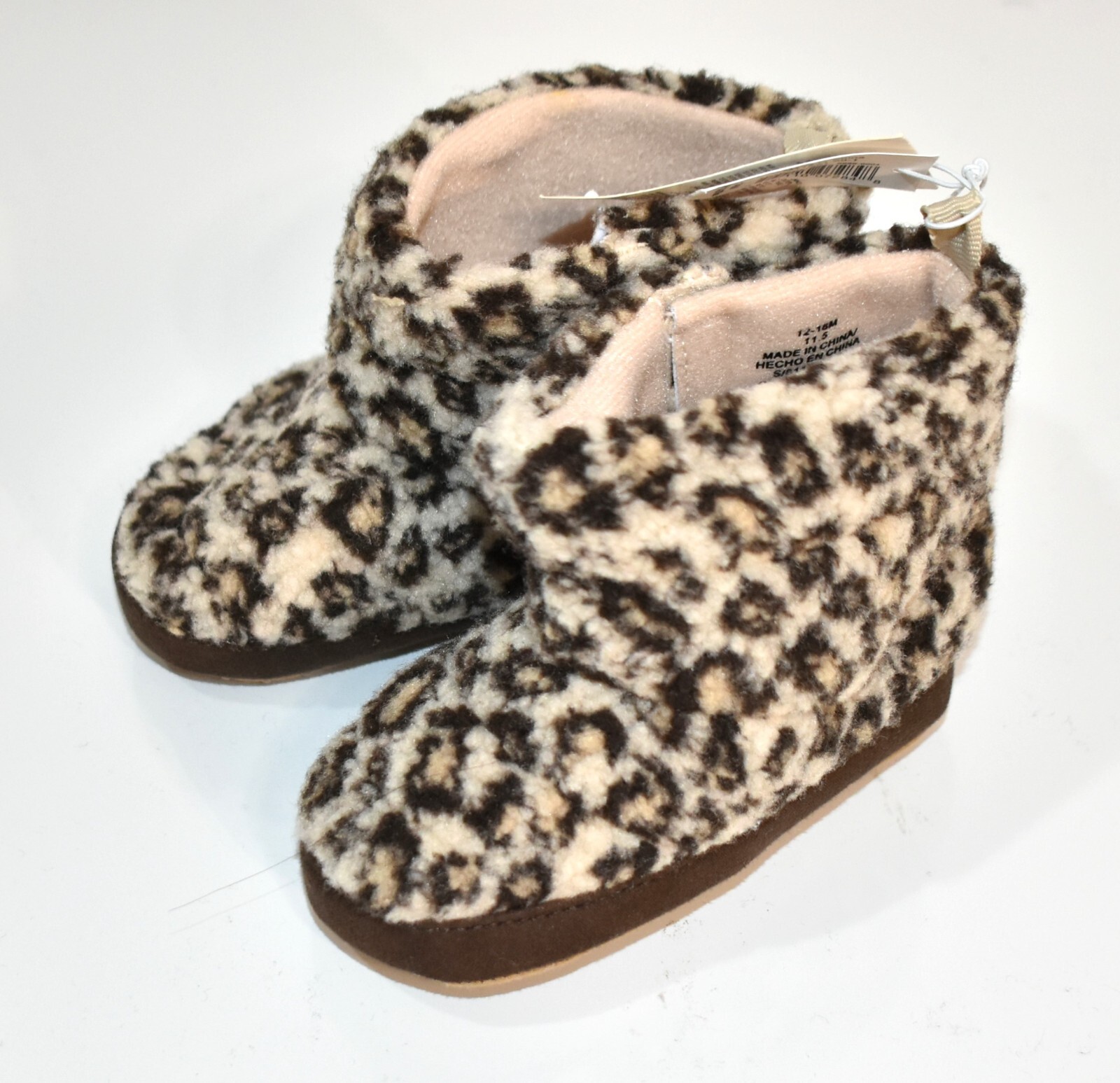 Old Navy Leopard Boots Size 12-18 Months Girl’s