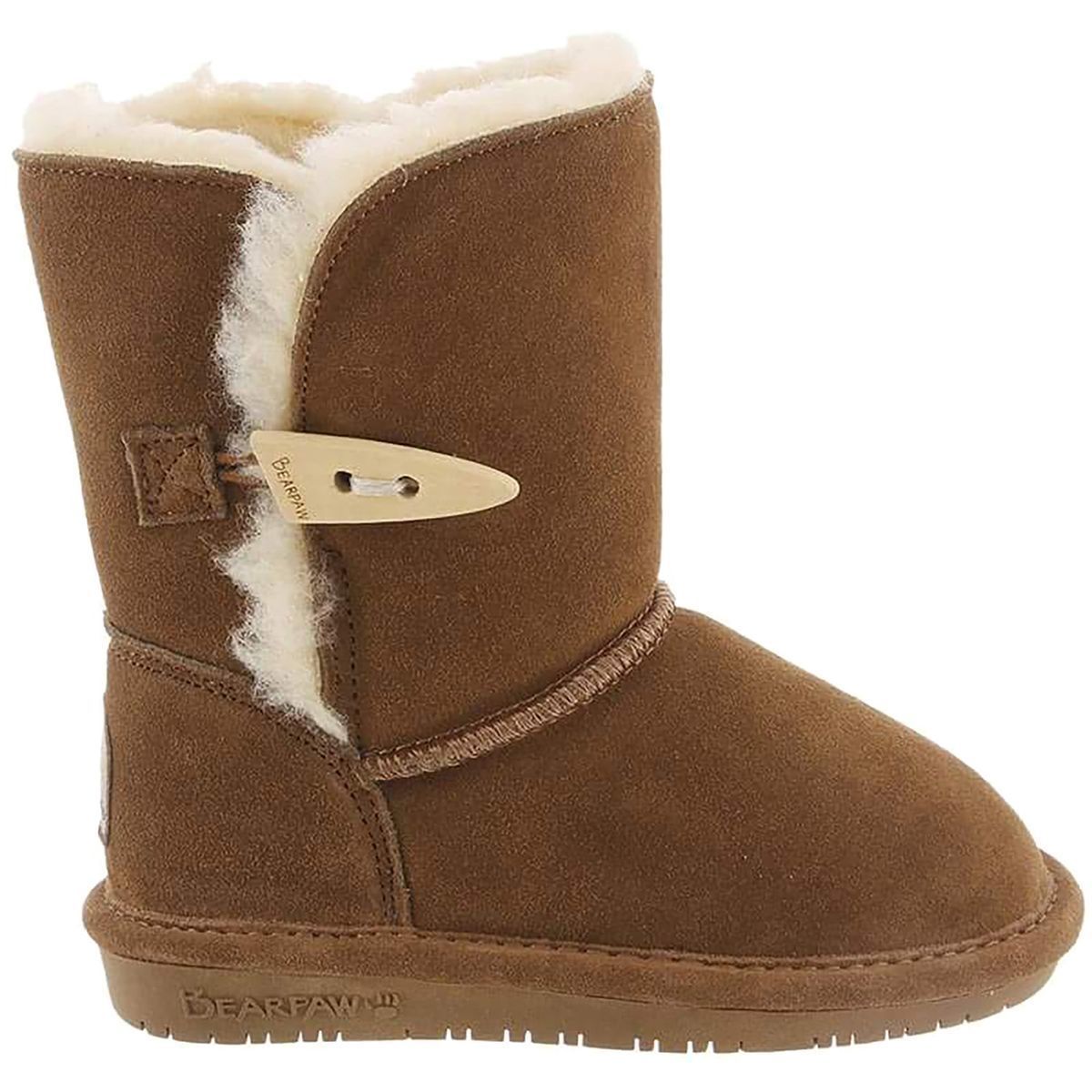 BearPaw Boots Low New Hickory II Real Sheepskin Abigail  Little Girls  Size  12