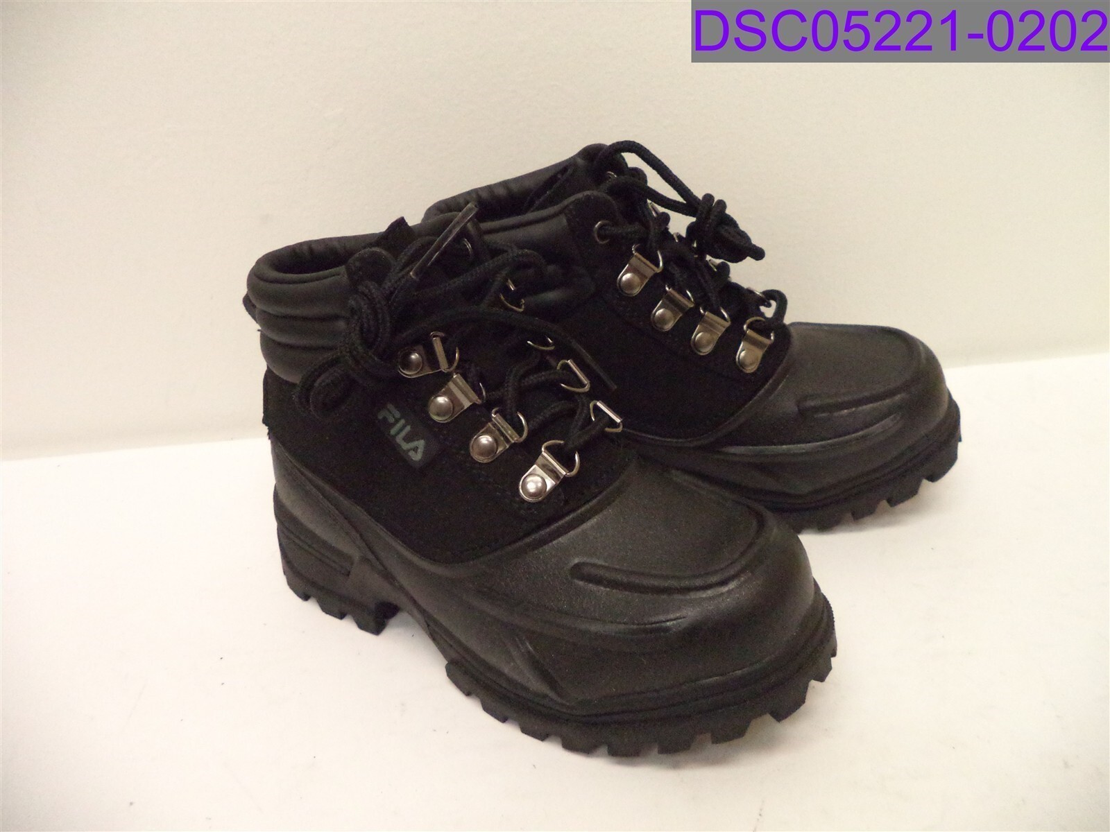Size 11.5 Little Girls Boots FILA Weathertech Boots Black 3SH40122-001