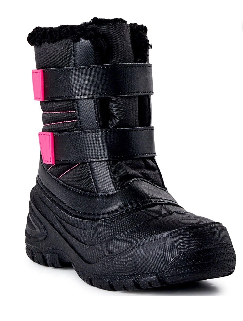 Wonder Nation Girls Winter Boots Black And Pink Size 12