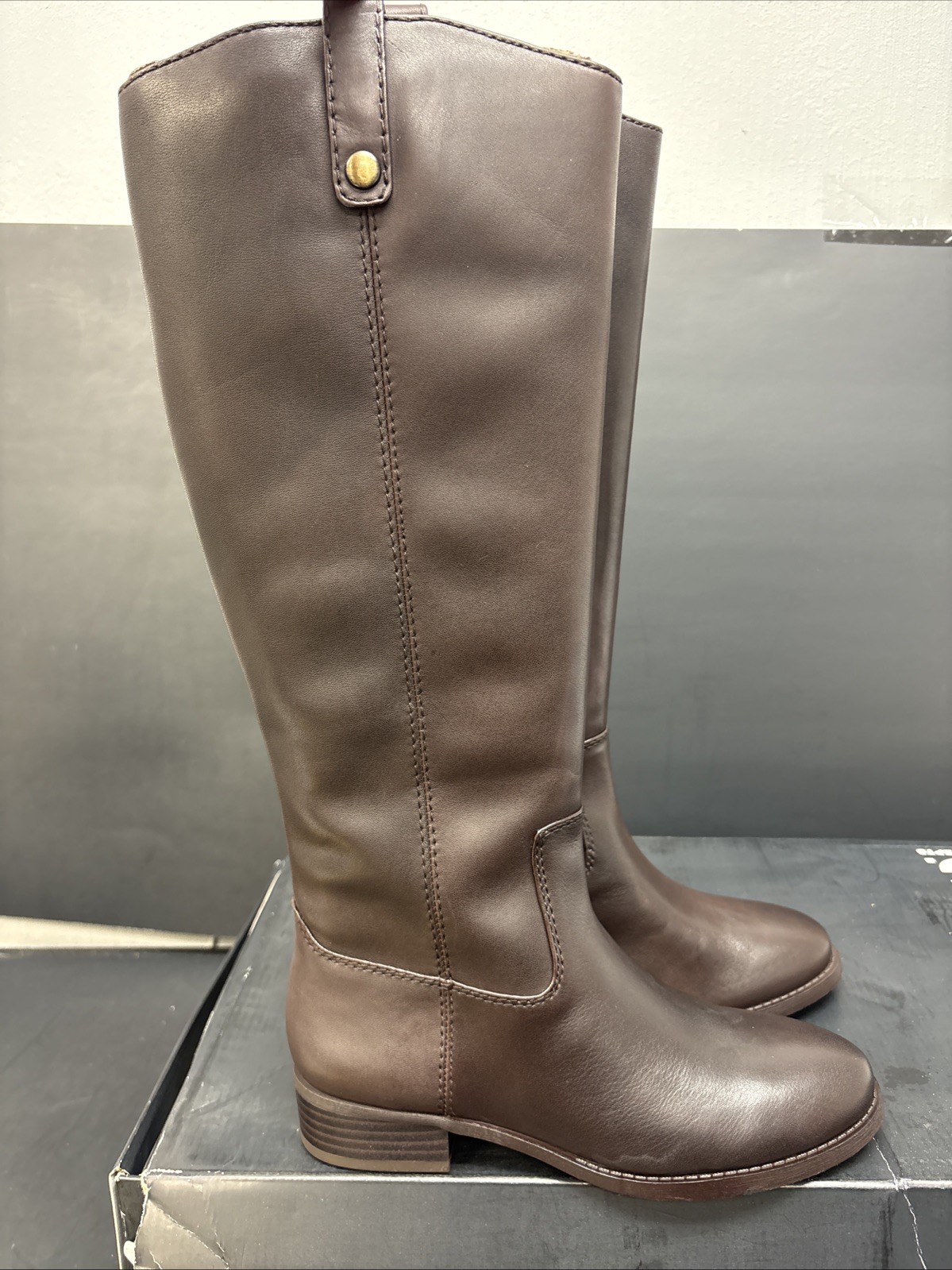 INC Knee High Brown Leather Women Boots US 7.5 NWB (LM0016)