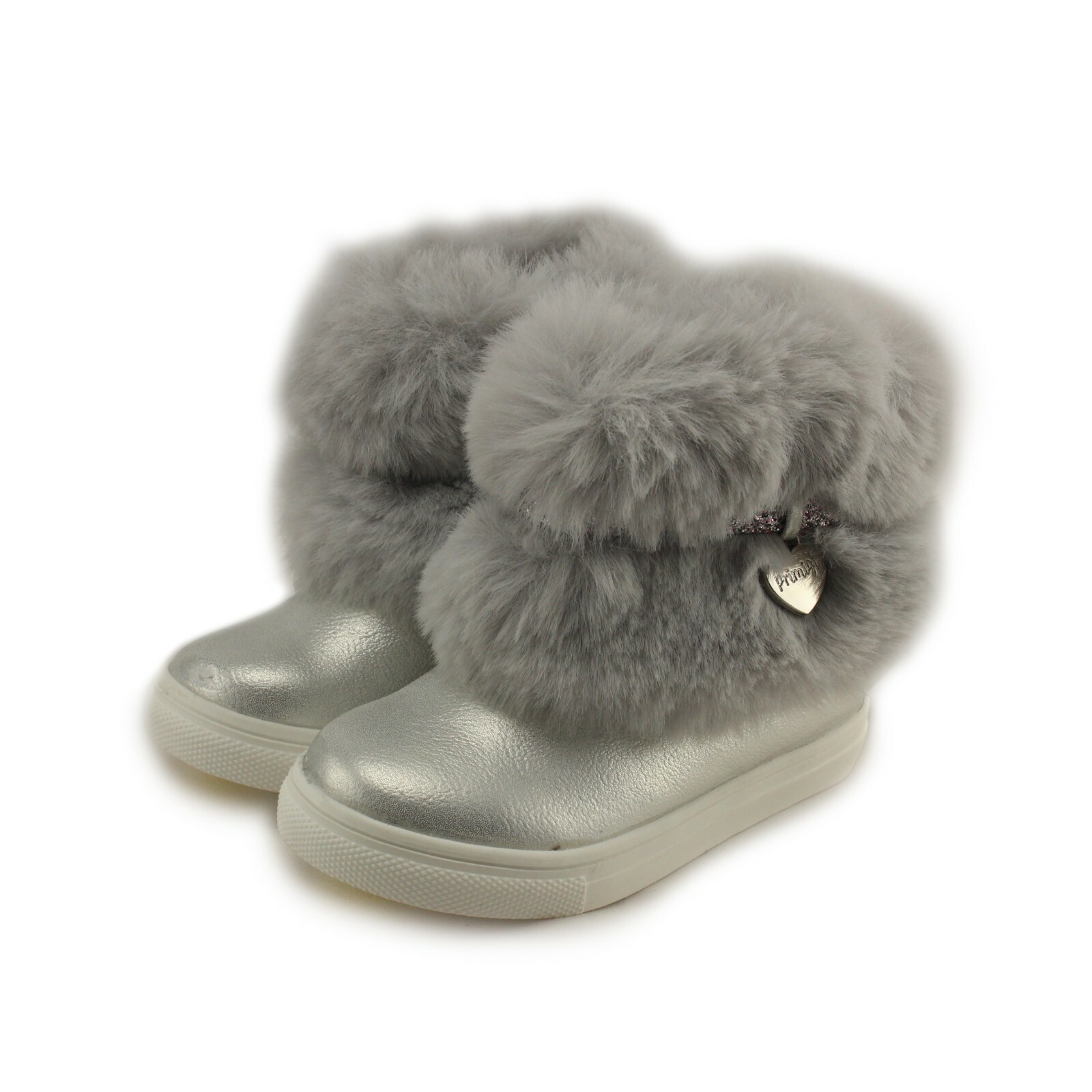 Primigi Girls Winter Leather Boots (6449211 Lamin Pu/Pellic/Perl)