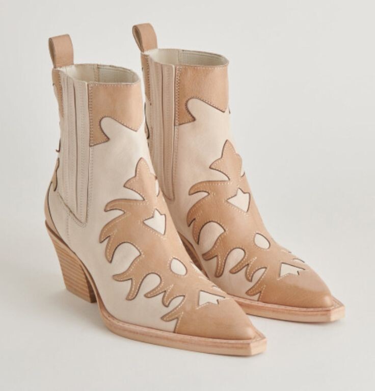 Bespoke Handmade Two Tone Premium Quality Leather zipper Ankle Women Boots