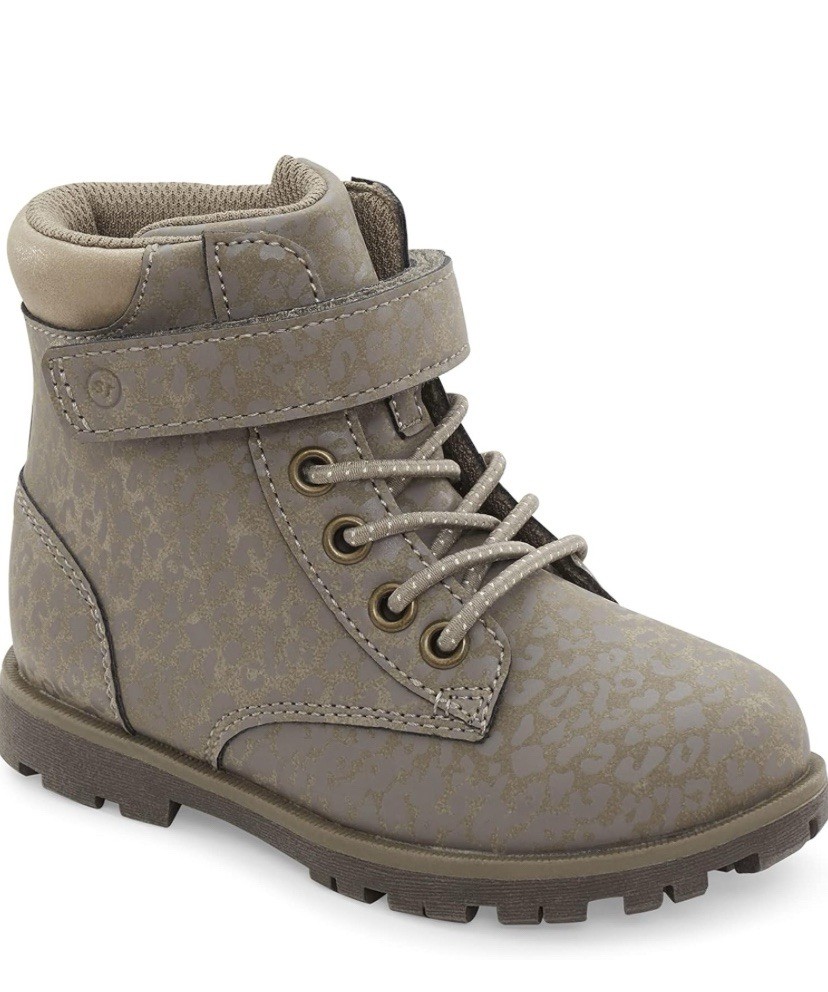 Stride Rite Toddler Girls Boots 5M Faux Leather • Adj. for Wide Feet New