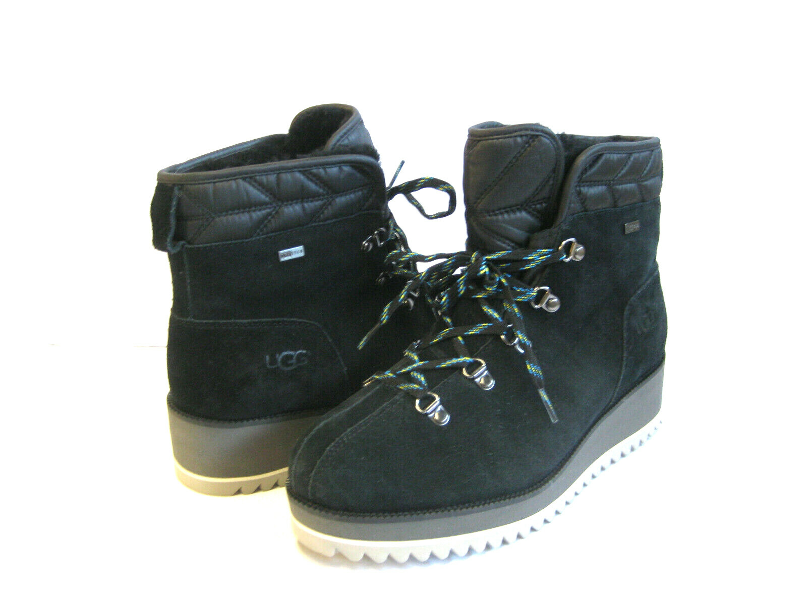 UGG BIRCH LACE UP WOMEN BOOTS SUEDE BLACK US 7.5 / UK 5.5 /EU 38.5 /JP 245
