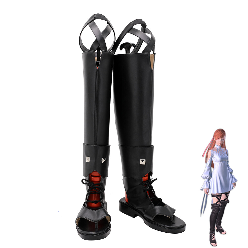 Final Fantasy XIV FF14 Minfilia Ryne Shoes Cosplay Women Boots