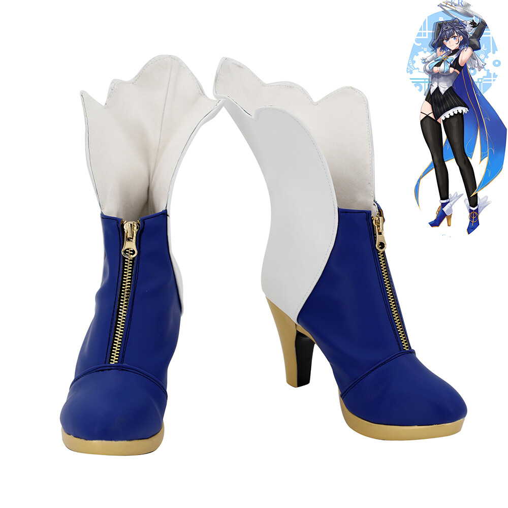 Ouro Kronii  Shoes Cosplay Women Boots