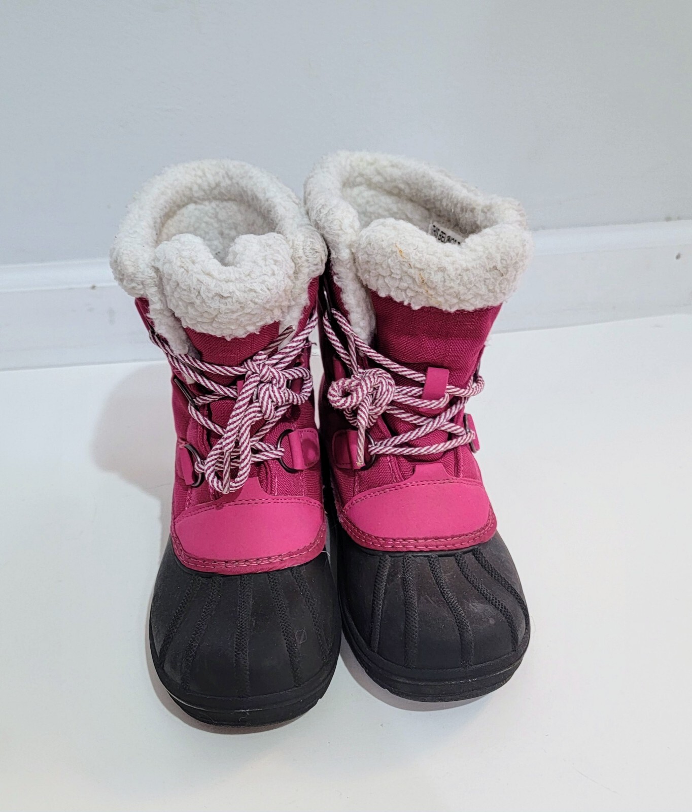 Cat And Jack ThermoLite EcoMade Waterproof Warmer Purple Girls Boots Sz 2 Y