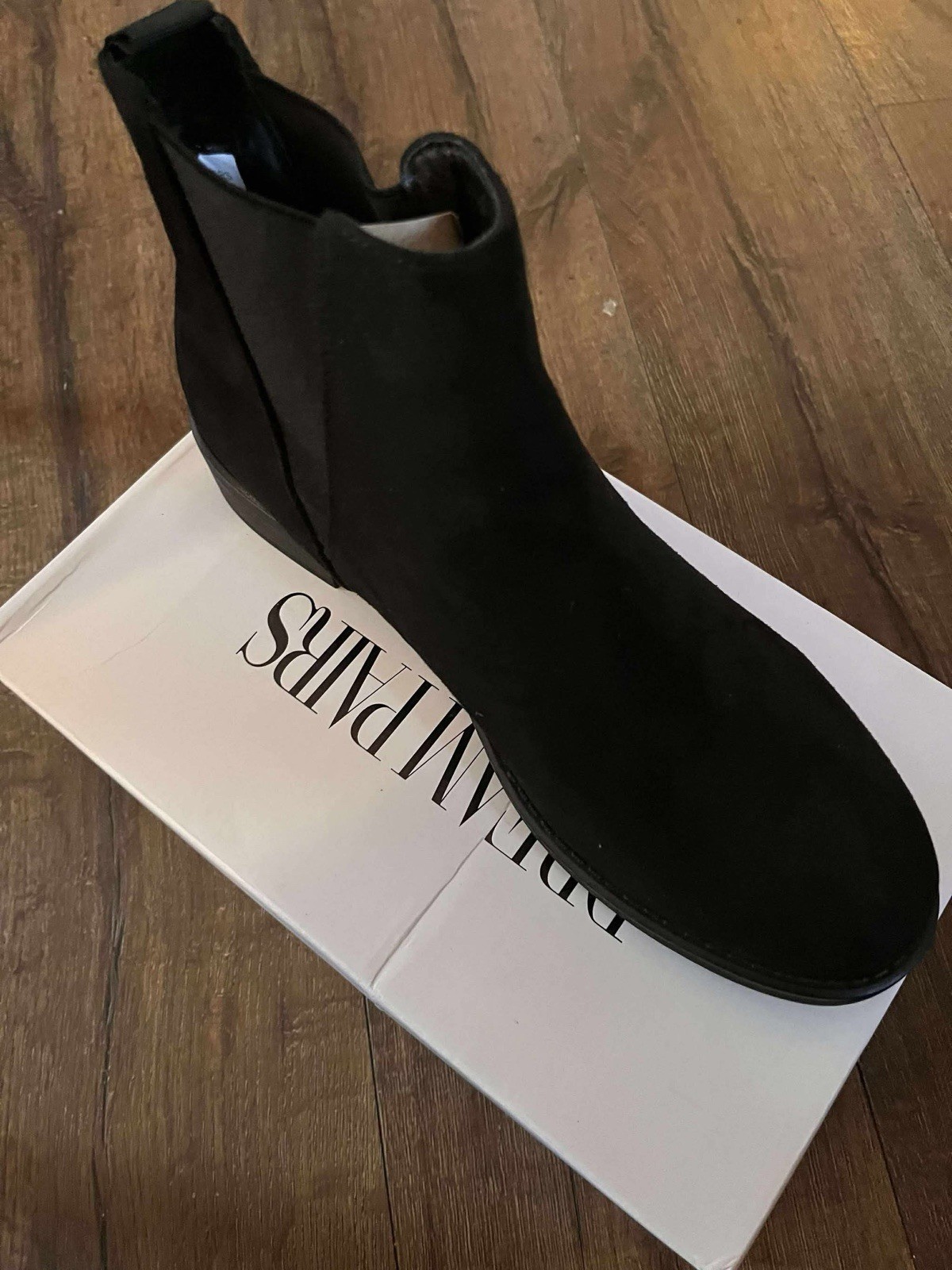 Black Suede Leather Winter Boots Waterproof Fur, Cozy Comfortable