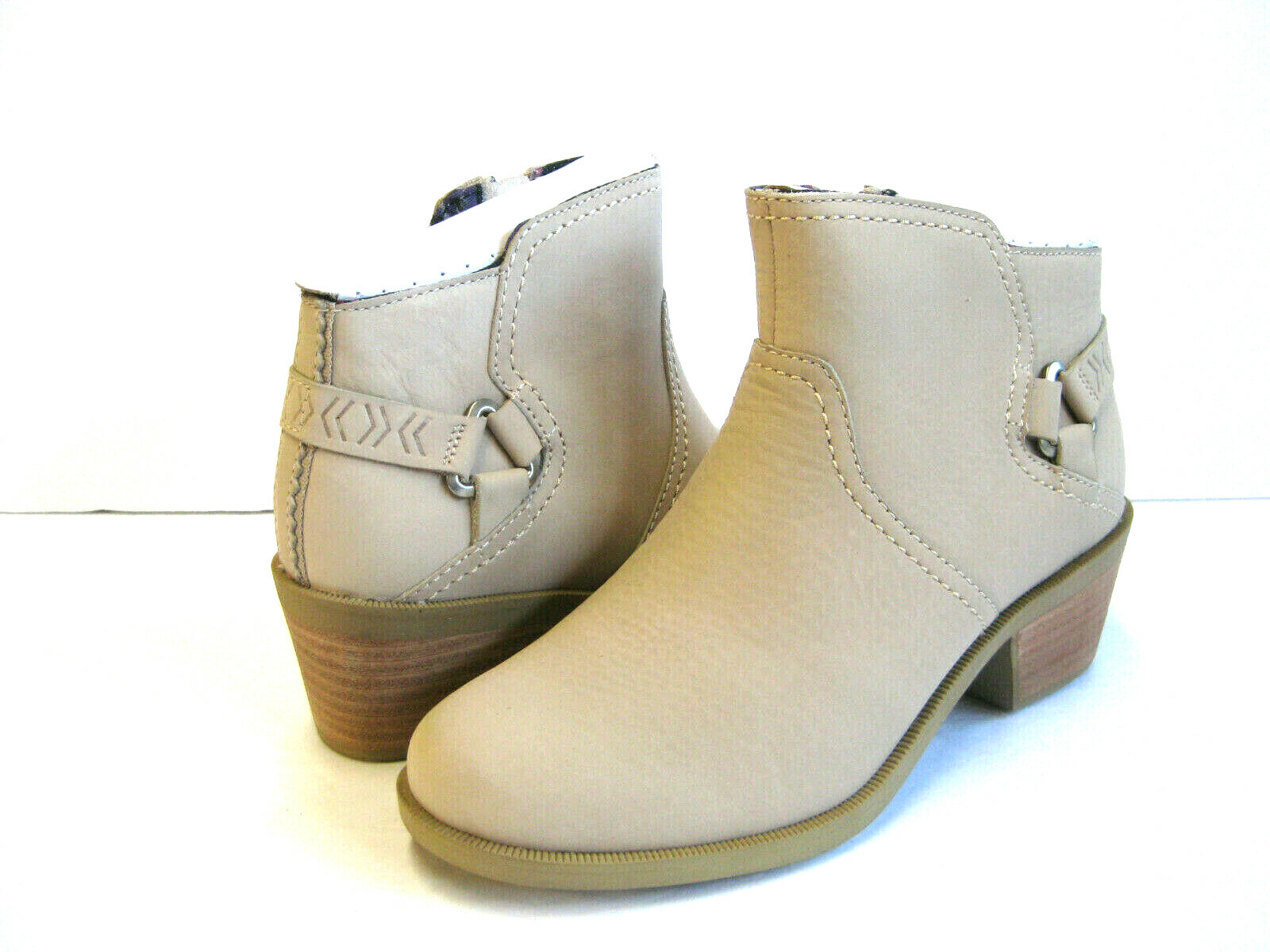 TEVA FOXY ANKLE WOMEN BOOTS LEATHER TAUPE US 6 /UK 4 /EU 37 /JP 23
