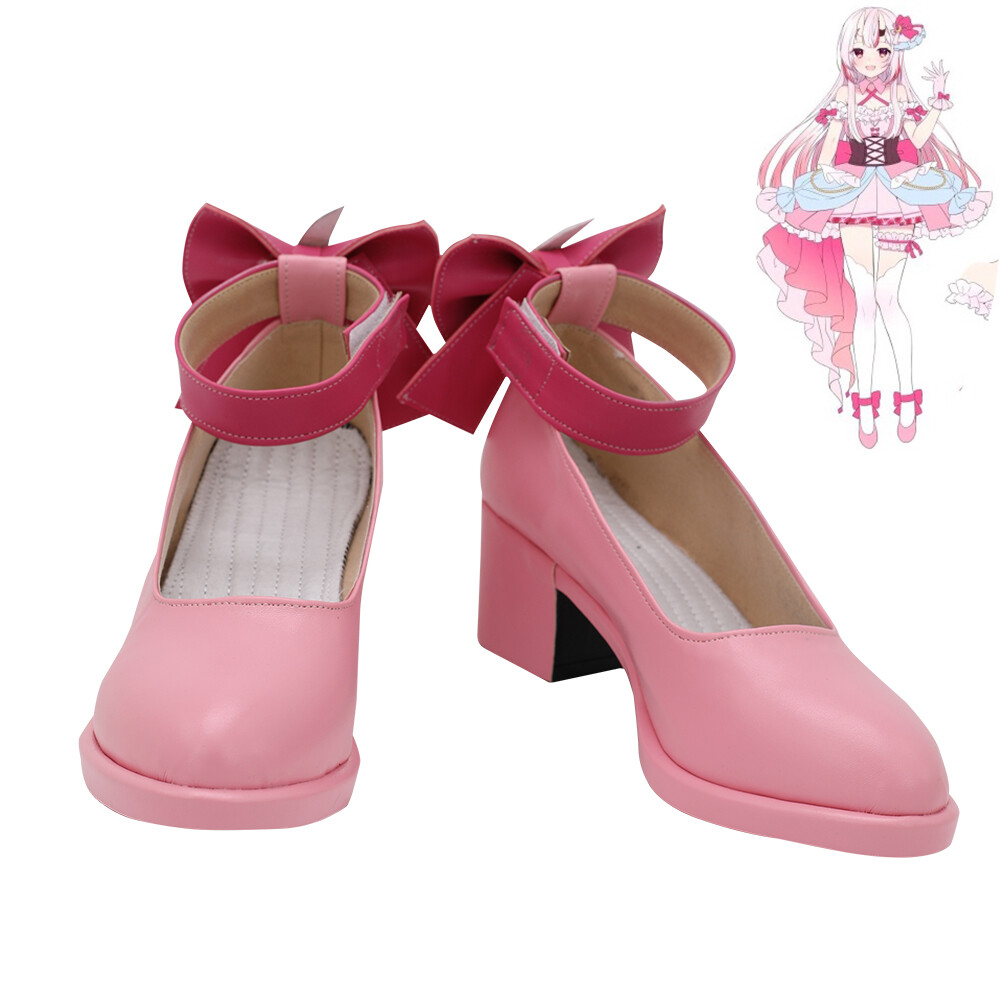 Nakiri Ayame Shoes Cosplay Women Boots